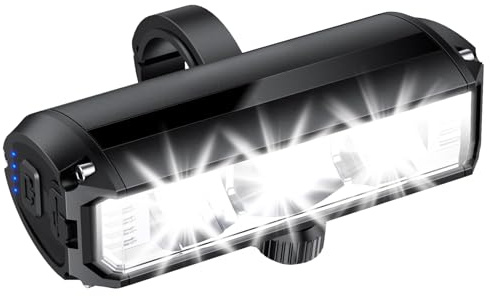 YBLNTEK Super Bright Bike Light, USB Rechargable Front Bike Light, Aluminum Alloy Bicycle Headlight Waterproof, Quick Release Mount, 2000LM, for Mountain and Road Cycling