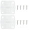 for Coleman Cooler Hinge Replacement Kit 2 Plastic Hinges with 8 Screws Compatible with Multiple for Coleman Models for Quick Fix