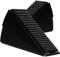 VILLCASE 2pcs Stainless Steel Door Stopper Black Theft Collision Door Jam for Enhanced Security and Versatile Fit