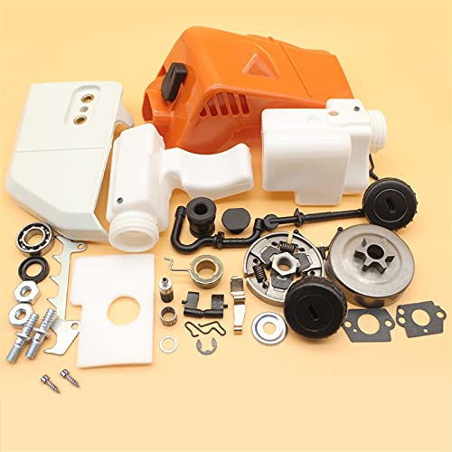 Vexilon Kit Serbatoio Olio Carburante Tamburo Frizione Cilindro pignone Coperchio Motosega Parti di Ricambio, for STIHL, MS170 MS180 017 018 MS 180 170 Tamburo Frizione Motosega