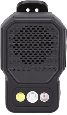 Jectse Haut-Parleur Portable avec Lampe de Poche, Lumière LED 5 W 5060 LM, 3 Niveaux de luminosité, Projecteur Lumière Rouge, Haut-Parleur Bluetooth Portable avec USB C pour Les (Black)