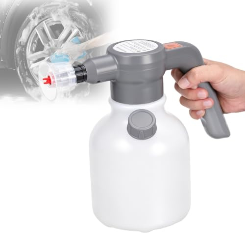 Electric Snow Foam Sprayer for Car Wash 2L | Battery-Powered High Pressure Foam Sprayer for Car Wash, Auto Detailing,Watering Flowers & Kitchen Cleaning