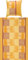 Erwin Müller Bettwäsche, Bettgarnitur Flanell Ocker-gelb-rot Ocker-gelb-rot Größe 80x80 cm / 135x200 cm - 100% Baumwolle, mollig warm, bügelleicht, mit Reißverschluss (weitere Größen)
