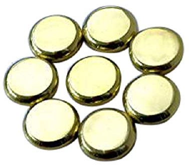 J A Milton Brass Castor Cups Max Internal diameter 48mm set of 8