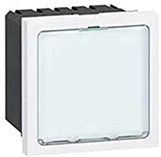 Legrand 078520 Mosaic Signalétique Lumineuse à LEDs Blanches, 2 Modules avec 1 État et Puissance, 0.2W ou 1W au Choix