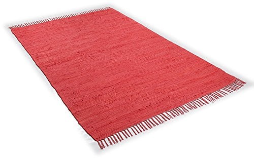 Theko Happy Cotton Teppich 100% Baumwolle 200_red Rechteckig 60x120 cm