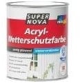 SUPER NOVA 20006570800414 Acryl-Wetterschutzfarbe, weiá, 2,5 Liter