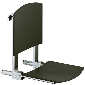 Keuco 34981170051 Klappsitz Plan Care Sitzfläche 360 mm, silber-eloxiert / weiß