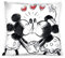 Klaus Herding GmbH Mickey und Minnie Maus Kissenbezug Love 40x40cm Kissenhülle
