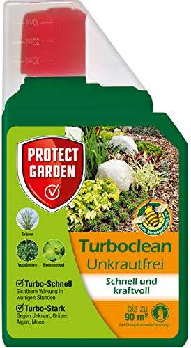 PROTECT GARDEN Turboclean Unkrautfrei, Unkrautvernichter gegen hartnäckige Unkräuter wie Giersch und Ackerschachtelhalm, 500 ml Konzentrat