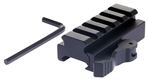 Dophee QD 5 Slot Riser Gewehr Scope Basis Mount Adapter für 20mm Picatinny Schienen