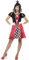 Smiffys Kartenkönigin Kostüm, Rot, mit Kleid, Krone & Handschuhen