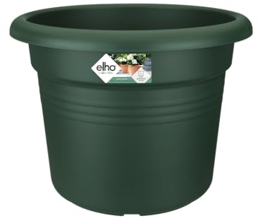 Elho Green Basics Cilinder 65 - Pot De Fleurs pour Extérieur - Ø 64.0 x H 48.5 cm - Vert/Leaf Green