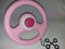 Big Sportl. Original New Big Bobby Car Originalersatzlenkrad mit Hupe rosa Rock Star