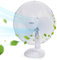 Aigostar Allace 33JTO - Ventilatore da tavolo, silenzioso, 3 impostazioni di velocità, 50 Watt, 42 cm, 2,5 kg, oscillazione di 80 gradi. Design esclusivo