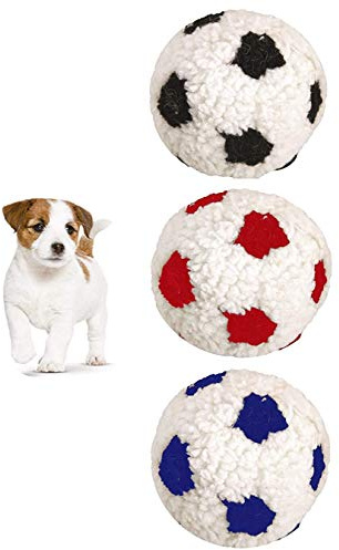 *NEW* 3 PACK DOG LIFE SMALL 12 CM BERBER WORLD CUP FOOTBALL SOFT PLUSH DOG PUPPY TOY