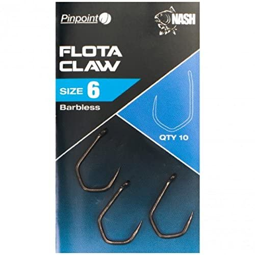 Nash Flota Claw Barbless Größe 7 T6181 Haken Hook Hooks Angelhaken Karpfenhaken Schonhaken