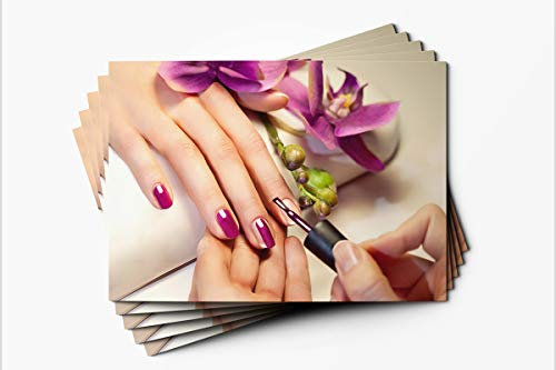 Loyalty Card Beauty Salon Manicure Pedicure Nail Care A8 ManPPurp - Pack of 25