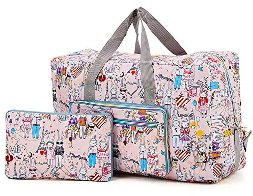 Arxus Große Faltbare Reisetasche Tragen Sie die Reisetasche am Wochenende über dem Gepäck mit Schultergurt
