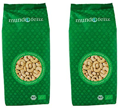 Mundo Feliz Anacardi Biologici, 2 x 500 g