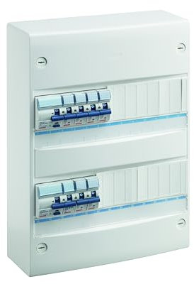 TABLEAU LOGEMENT PRÉÉQUIPÉ - À VIS - 2R 26 MODULES - 1 ID 2P 40A 30MA TYPE AC + 1 ID 2P 40A 30MA TYPE A + 7 DISJ. 1P+N: 3 X 16A, 3 X 20A, 1 X 32A