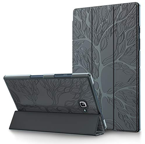 Hülle für Samsung Galaxy Tab A6 10.1 (2016) Schutzhülle SM-T580/T585 Ultra Dünn Ständer Cover Dreifach Falt Klapp Case mit Auto Schlaf/Wach Funktion, für Galaxy Tab A 10.1 Zoll 2016,Dunkelgrau