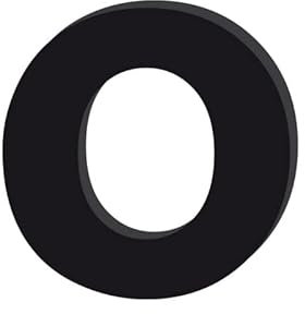 Adzif.biz Le sticker de decoration - Lettre Décorative Verre Acrylique Noir. Lettrage Adhésif Verre Synthétique. Lettre Autocollante pour Prénom, Décoration Mariage, Enseigne