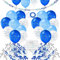 Kommunion Deko 20 Stücke Servietten Fisch Blau Kommunion 70 Stück Holz Fische Deko 18 Kommunion Luftballons Konfirmation Deko Taufe Mädchen Kommunion Tischdeko