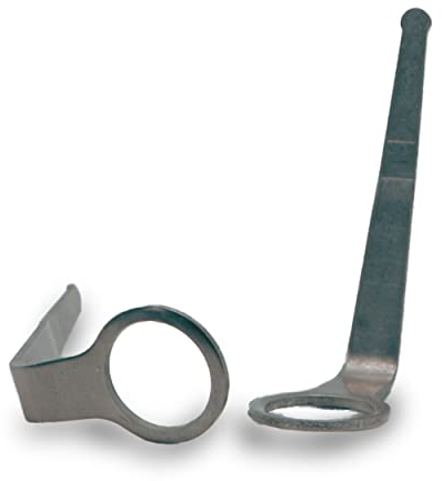 e-Row Shisha Schlauchhalter - Deluxe Schlauch Halterung für jeden Schlauch & Mundstück (egal ob Glas, Edelstahl, Alu, Holz oder Kunststoff) Ø innen: 16mm - V2A Edelstahl - Set wählbar 1, 2 oder 4 (1)