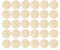 30x Cache vis adhésif autocollant diamètre 20mm bouchon trou meuble table chaise maison, blanc crème