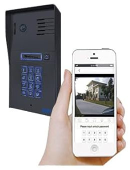 GBF Smart Video Door Phone & Doorbell Intercom System with a Smart keypad(PL963PMBL-POE)- 1080P Camera, Built in POE, Control Two Locks remotely, Timed Unlock