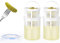 JYCRA 2 PCS Pickle Container Jar with Strainer,Plastic Pickle Jar Leak Proof Juice Separator Sieve Large Flip Jar with Leak Proof
