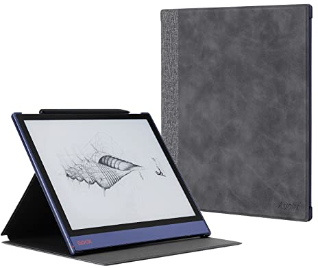 OLAIKE Case for BOOX Note Air/Note Air 2 Plus 10.3'' Tablet, Auto Sleep/Wake, Premium PU Leather Folio Cover with Foldable Stand, Grey (Not Fit other BOOX series)