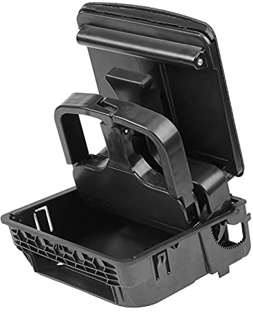 ORAMAI Porta della Tazza Posteriore Black Central Arherst Compatibile con Jetta Golf 6 Mk6 Porta della Tazza di Bottiglia di Accessorio for Auto for Auto