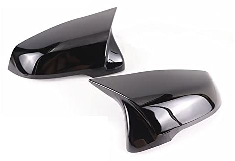Spiegelkappen Carbon Faser Muster Schwarz Für BMW F44 F40 G29 F48 F49 F52 2019-2020 X2 F39 Seite Spiegel Abdeckung Caps Rückspiegelkappe (Farbe : Black-2pcs)