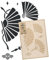 NAKLEO Große Malschablonen 59x95 cm, Japanischer Fan Orientalisch Muster, Wiederverwendbare Kunststoff Wandschablone DIY Handwerk, Holz Möbel Boden Stoff