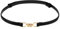 MOZEAT LENS Schmaler Taillengürtel Damen Gürtel Schmal Kleid Verstellbarer Dünner Gürtel Schmaler Ledergürtel Gold Metallschnalle Schwarz Damen Skinny Gürtel 95 x 1,5 cm PU Leder Gürtel Jeans