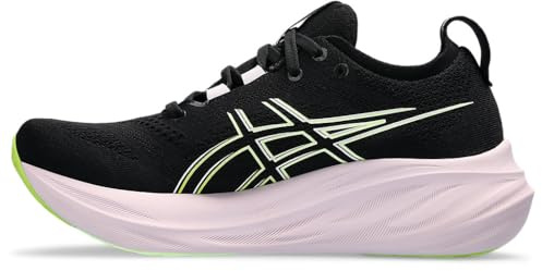 Asics 1012B601-004 Gel-Nimbus 26 Damen Black/NEON Lime EU 40.5