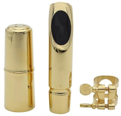 sassofono Accessori per Strumenti Musicali Bocchino Per Sassofono Contralto Oro 5C 6C 7C 8C E Bocchino Per Sax In Metallo Piatto Parti Per Sassofono Accessori Per Strumenti A Fiato (Color : 6C)