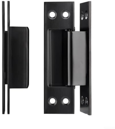 Bisagra invisible FACAIIO para puertas de madera y aluminio, moderna, negra, metálica, zinc y acero inoxidable