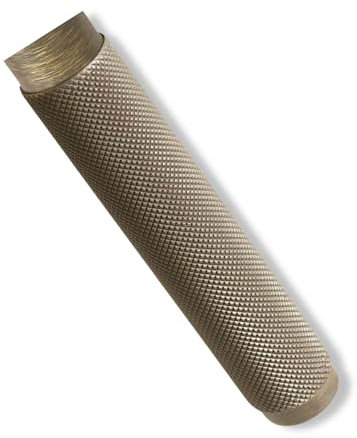 Gedotec Fenstergriff Bronze saniert | 1 Stück | MARION | Drehkipp-Rasterolive ohne Schließzylinder | Fensterbeschlag für Fenster | moderne Fensterolive auf Oval-Rosette | 42 mm Stiftlänge