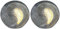 GLOBO Solarleuchten Steinoptik für Außen Gartenskulptur für Außen Solarlicht Außen wetterfest Tischlampe Gartendeko, grau, Akku, LED warmweiß, 2er Set
