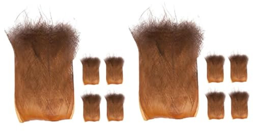 Warmhm 10 Stück Braune Rinde Simulierte Palmen Hintergrundrinde Palmenrinden Zubehör Kleine Gartendekoration Zarte Künstliche Rinde Landschaftsbau Palmenrinde Pflanze