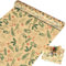 Weihnachten Geschenkpapier Rolle, 43 cm x 15 m Braun Grün und Rot Kraftpapier Geschenkpapier Große Rolle, Geschenkverpackung Papier für Weihnachten Neujahr Geburtstag