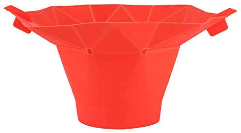 Eatbuy Cuenco plegable de silicona para palomitas de maíz, para microondas, máquina para hacer palomitas de maíz, herramienta de cocina para el hogar, color rojo