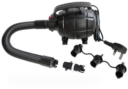 Electric Pump, 600W High Power Electric air Pump, 2 in 1 Quick-Fill Inflator Deflator Electric Pump for Inflatables with 5 Sizes Nozzle for Swimming Ring Air Mattress Air Bed