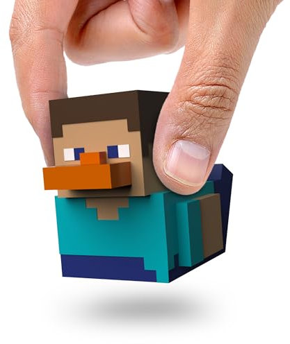 TUBBZ Kleine Steve Sammelbare Vinyl-Gummientenfigur - Offizielles Minecraft Merchandise - Videospiele und Filme