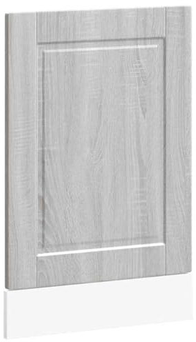 vidaXL Geschirrspülerblende Porto Grau Sonoma 45x1,5x67 cm, Geschirrspüler Frontblende, Geschirrspüler-Verkleidung, Geschirrspülerfront