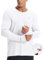 baleaf Men's Mountain Bike Shirts Long Sleeve Cycling Jersey Zipper Pocket UPF 50+ Workout Athletic Running White L