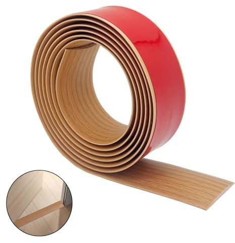 PVC Floor Transition Strip Self Adhesive, 2M x 4CM Yellow Oak Grain Flooring Threshold Strip, for Laminate Flooring Door Strip Threshold, Tile to Laminate Transition Strip